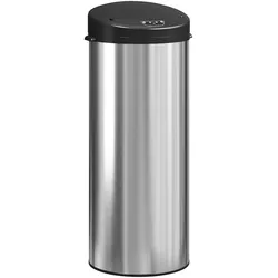 SENSOR-MÜLLEIMER Edelstahl Kunststoff Silber