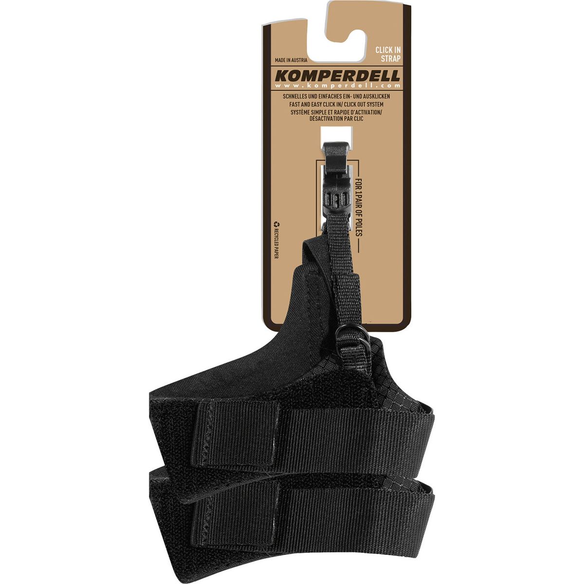 Komperdell Nordic Walking Strap Click-in 2.0 black (925) M 7014-925-M