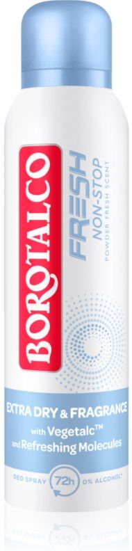 Borotalco Non-Stop Fresh Powder Fresh déodorant en spray 72h 150 ml