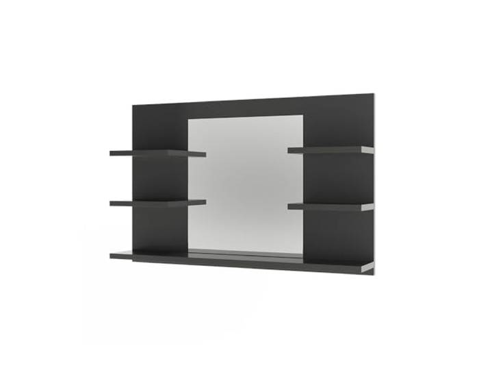 Vicco Badspiegelschrank Wilbur , Anthrazit 78 x 50 cm 5 Ablagefächer · Spiegel und Stauraum kombiniert · Praktische Wandlösung · Für Kosmetik & Badutensilien