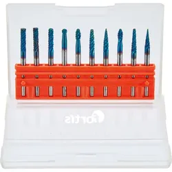 Kleinfrässtift-Satz HM 3mm 10-teilig beschichtet