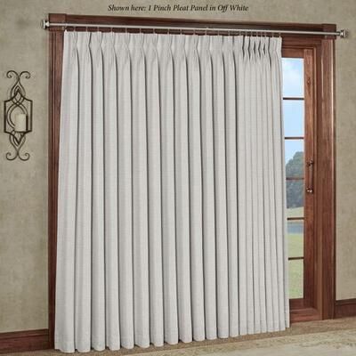 Ricardo Trading Llc Marshfield Pinch Pleat Patio Panel, 100 x 96, Off White