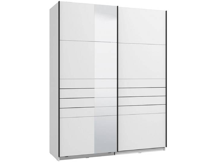Schwebetürenschrank JASPER weiss 2 Türen