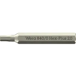 Wera 840/0 Micro Bits Hex-Plus für Innensechskantschrauben, 2 x 30 mm - 05058111001
