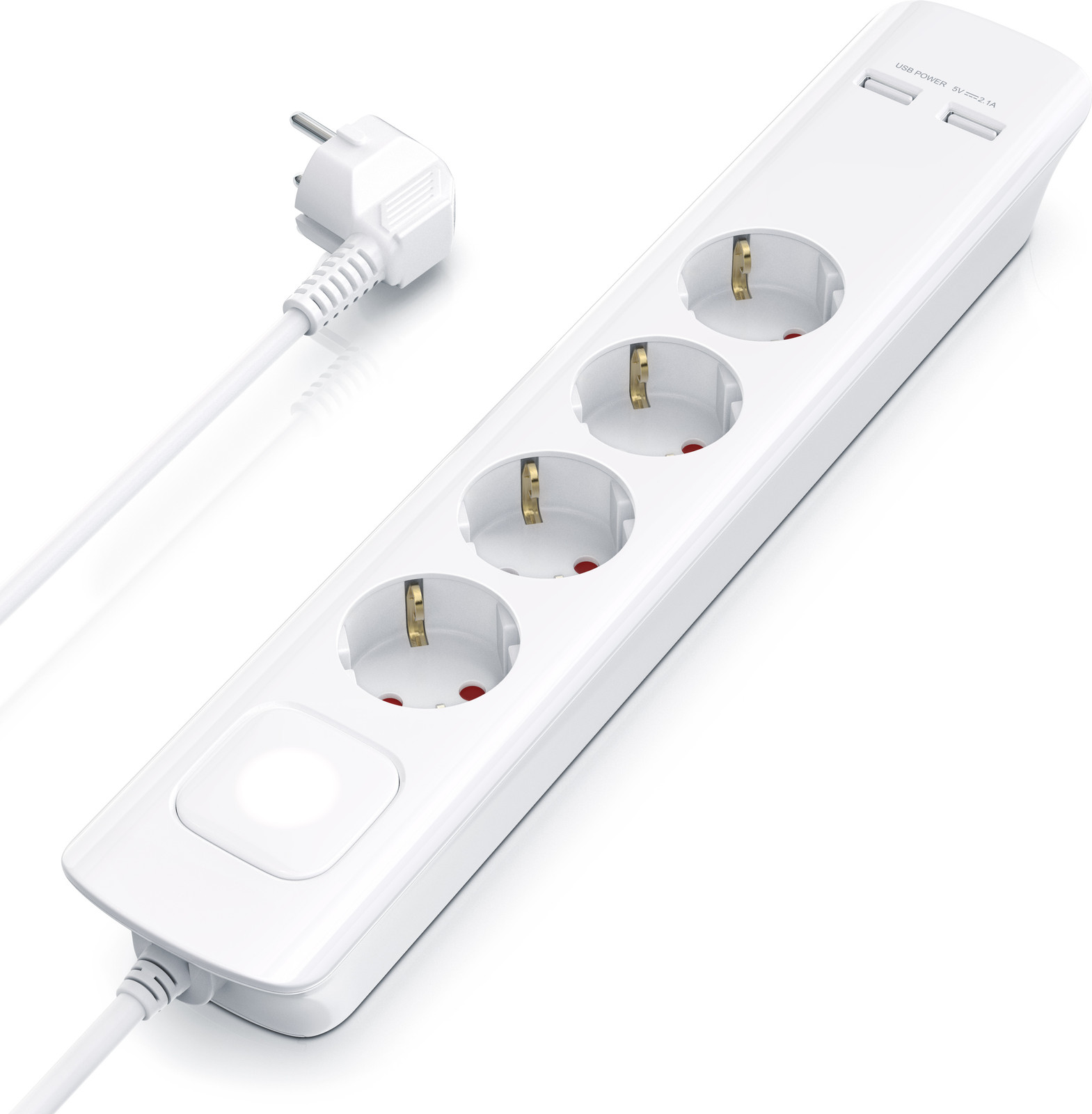 BEARWARE stekkerdoos 4-voudig met 3680W vermogen