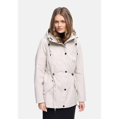 Outdoorjacke MARIKOO "Bonbonparty", Damen, Gr. M, beige (bone), Obermaterial: 100% Polyester. Futter: 100% Polyester. Wattierung: 100% Polyester. Ärmelfutter: 100% Polyester, Jacken Outdoorjacke, leichte Übergangsjacke