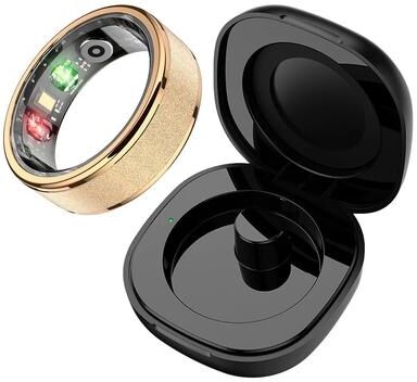 Uplifted Goods Smart Fitness Ring With Health And Sleep Tracking gold 11