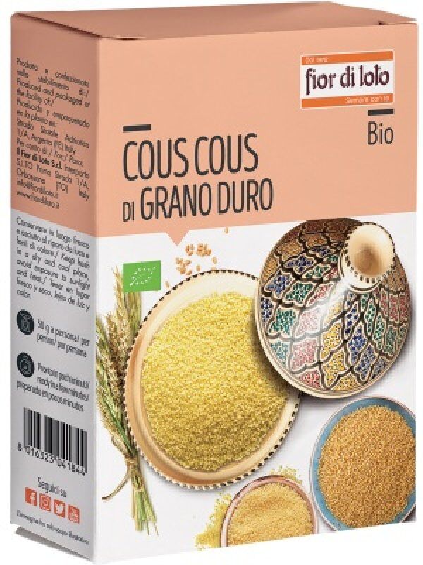 Biotobio Fior Di Loto Cous Cous Semola Di Grano Duro Biologico 500g