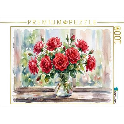 CALVENDO Puzzle Rosen | 1000 Teile Lege-Größe 64 × 48 cm Foto-Puzzle für glückliche Stunden