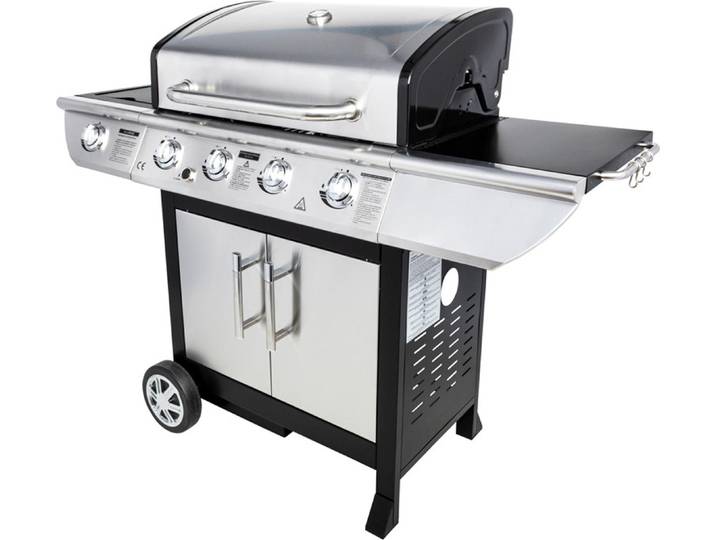 Barbecue au gaz BRISBANE - 4 brûleurs 14kW + plaque de cuisson