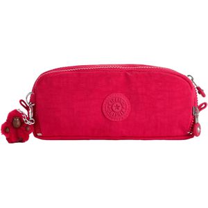 kipling Federmäppchen Gitroy, True Pink, Schlamperetui, 3-fach, aus Stoff, pink