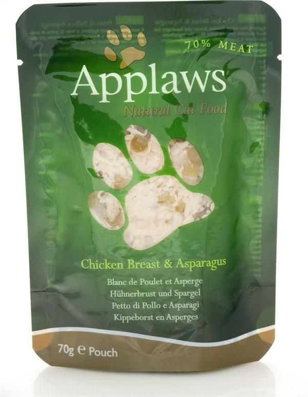 Applaws - Wet Cat Food 70 g pouch - Chicken & Asparagus (178-002)