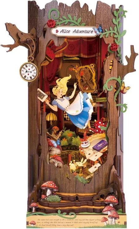 Book Nook Alice Aventure - Puzzle 3D en bois Rolife