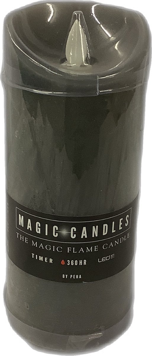 Peha Magic Candles Magic Flame LED Kaars met Timer, Grijs, 360 uur
