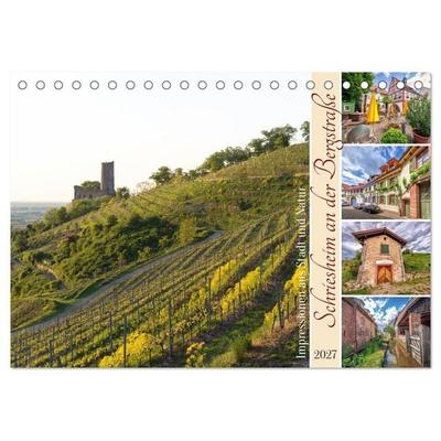 Schriesheim an der Bergstraße - Impressionen aus Stadt und Natur (Tischkalender 2027 DIN A5 quer), CALVENDO Monatskalender
