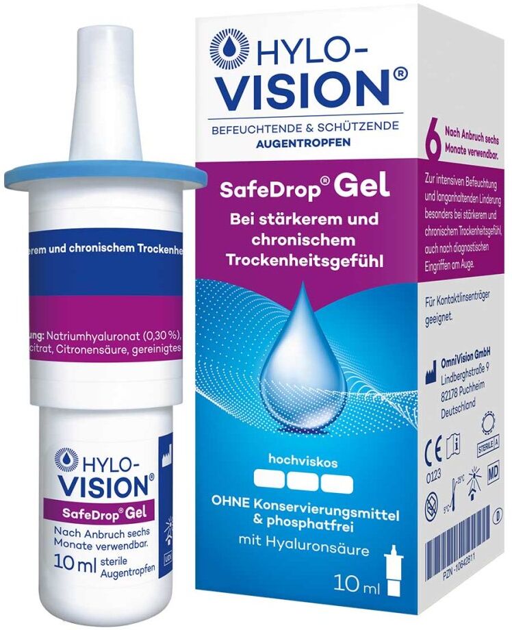 Hylo-Vision Safedrop Gel Augentropfen