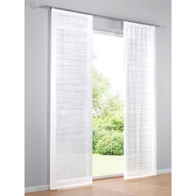 Schiebegardine HEINE HOME Gr. 4, weiß, B:60cm H:245cm, Polyester, Gardinen