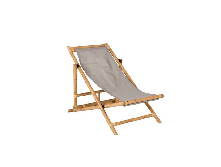 Garten Sonnenliege Coco - aus Rattan und Textilene in Naturoptik - Natur - Luxusbetten24