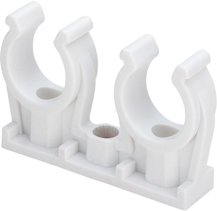 Viega Rohr-Clip 101121 28 mm, Kunststoff, doppelt