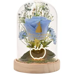 Widdop Disney Princess Cinderella florals in a clonche with neon light, Weiteres Gaming Zubehör, Mehrfarbig, Transparent, Blau