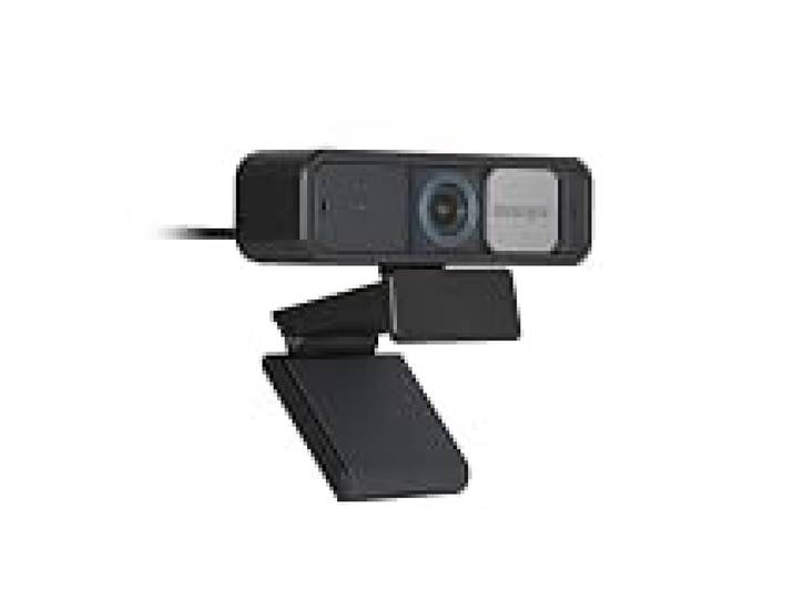 Kensington W2050 - Webcam 1080p Autofocus, Alimentation USB, 2 Microphones Antibruit Intégrés, Zoom HD Grand Angle, Caméra Numérique pour Visioconférence (K81176WW)