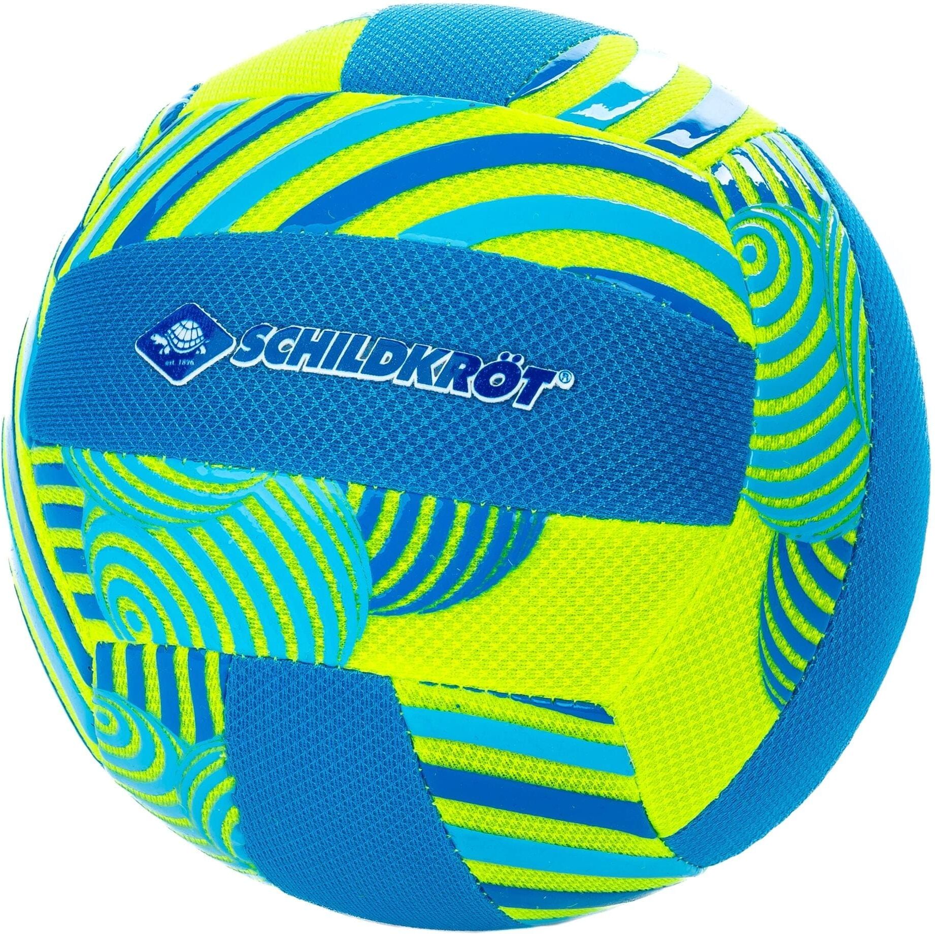 Beachvolleyball SCHILDKRÖT FUNSPORTS "Premium Ø 20 cm", blau (mehrfarbig), Bälle, 210 g, Beachvolleyball, Ø:21cm mehrfarbig 210 g