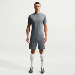 NIKE Academy Dri-FIT Fußball kurzarm Trainingsshirt Herren 015 - smoke grey/white/hot punch/hot punch XS