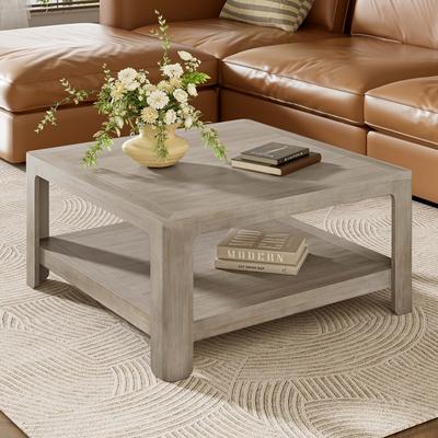 Christopher Knight Home- Thalassa Engineered Wood Square Coffee Table With Storage