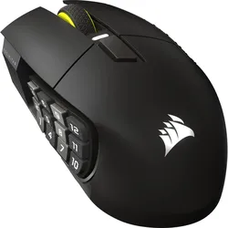 Corsair Gaming-Maus Scimitar Elite Wireless SE, Maus Features (Kabellos), Maus, Schwarz