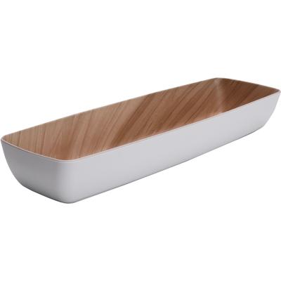Obstschale APS "Frida", weiß, B:53cm H:7,5cm T:16,2cm, Melamin, Schüsseln, Obstschale, 53x16,2 cm