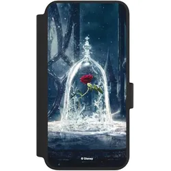 Nivocase Klapphülle für Samsung Galaxy S23 Handyhülle aus Kunst Leder NIVOflip schwarz Die Schöne und das (Samsung Galaxy S23), Smartphone Hülle, Schwarz