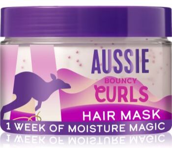 Aussie Bouncy Curls máscara hidratante para cabelo encaracolado 500 ml. Bouncy Curls