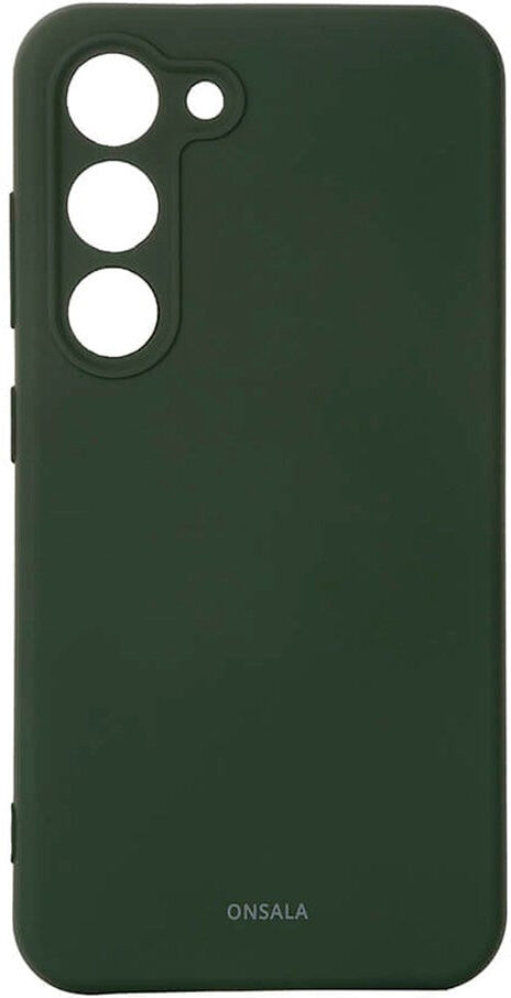Samsung Galaxy S23 Onsala Silikone Bagside Cover - Mørkegrøn