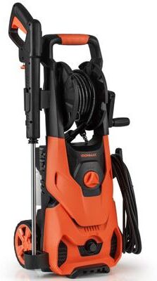 Costway 2150PSI Electric Pressure Washer 1.2GPM with 4 Quick Connect Nozzles and Foam Cannon-Orange