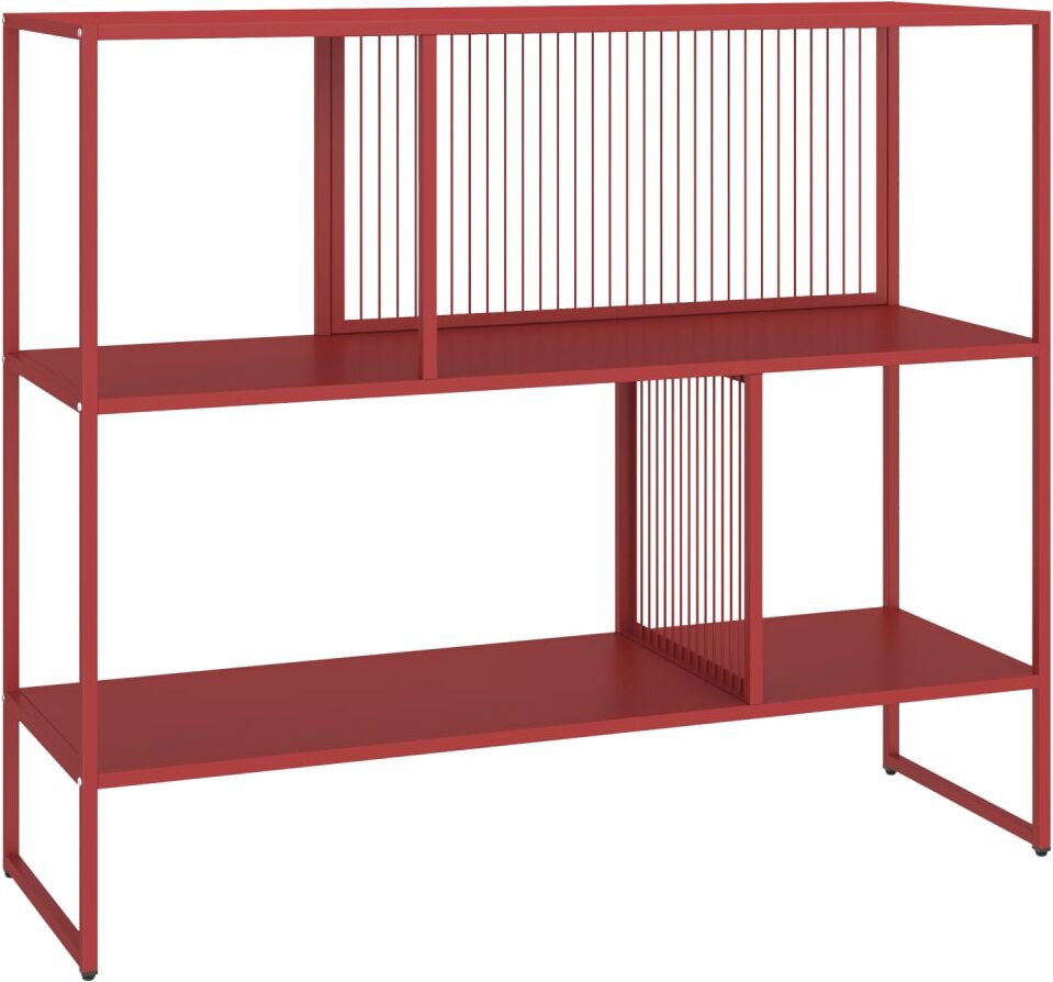 Happy Garden Étagère en métal rouge carmin Rouge 105x90x35cm