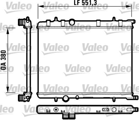 Valeo Kühler, Motorkühlung 732908