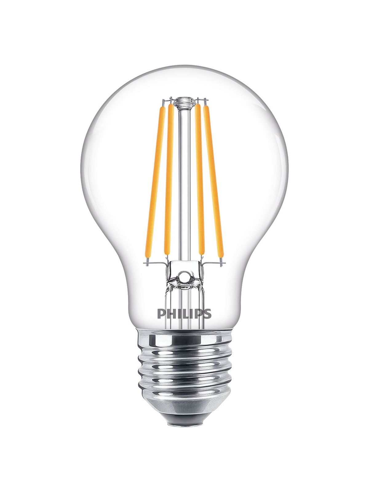 Philips LED-Lampe Classic Standard 8.5W/827 (75W) Clear E27