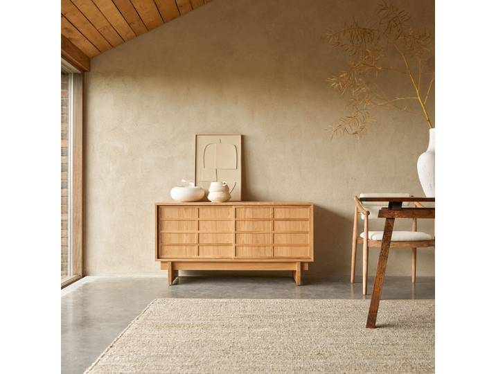 Sideboard aus Eiche 135 cm Miu - Natur - Oak
