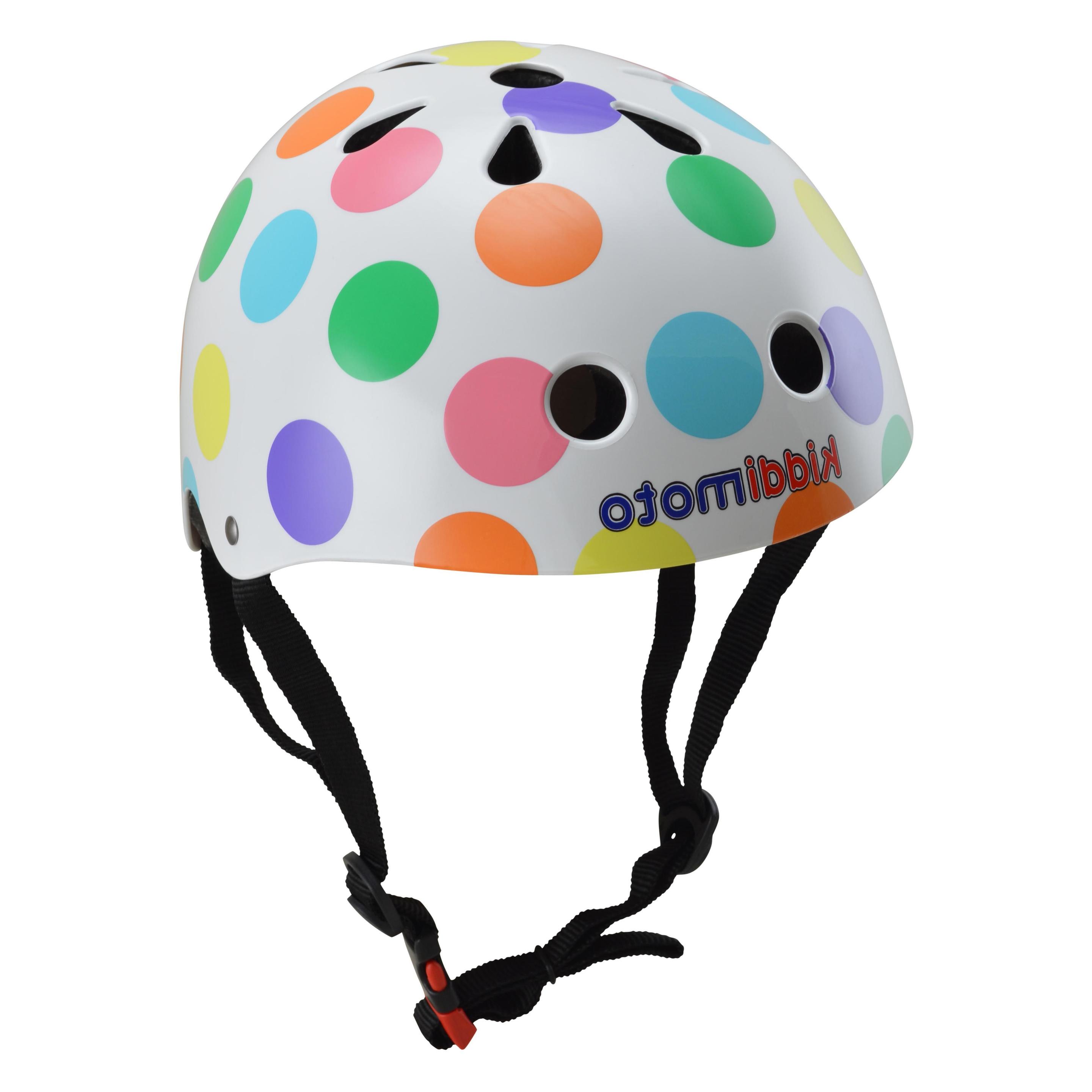 Kiddimoto Helm Pastel Dotty Gr. S (48 - 53 cm) (KMH023S)