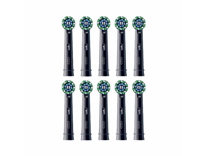 Oral-B Pro CrossAction Schwarz 10er Aufsteckbürsten – Ersatzbürste/Zahnpflege Zubehör