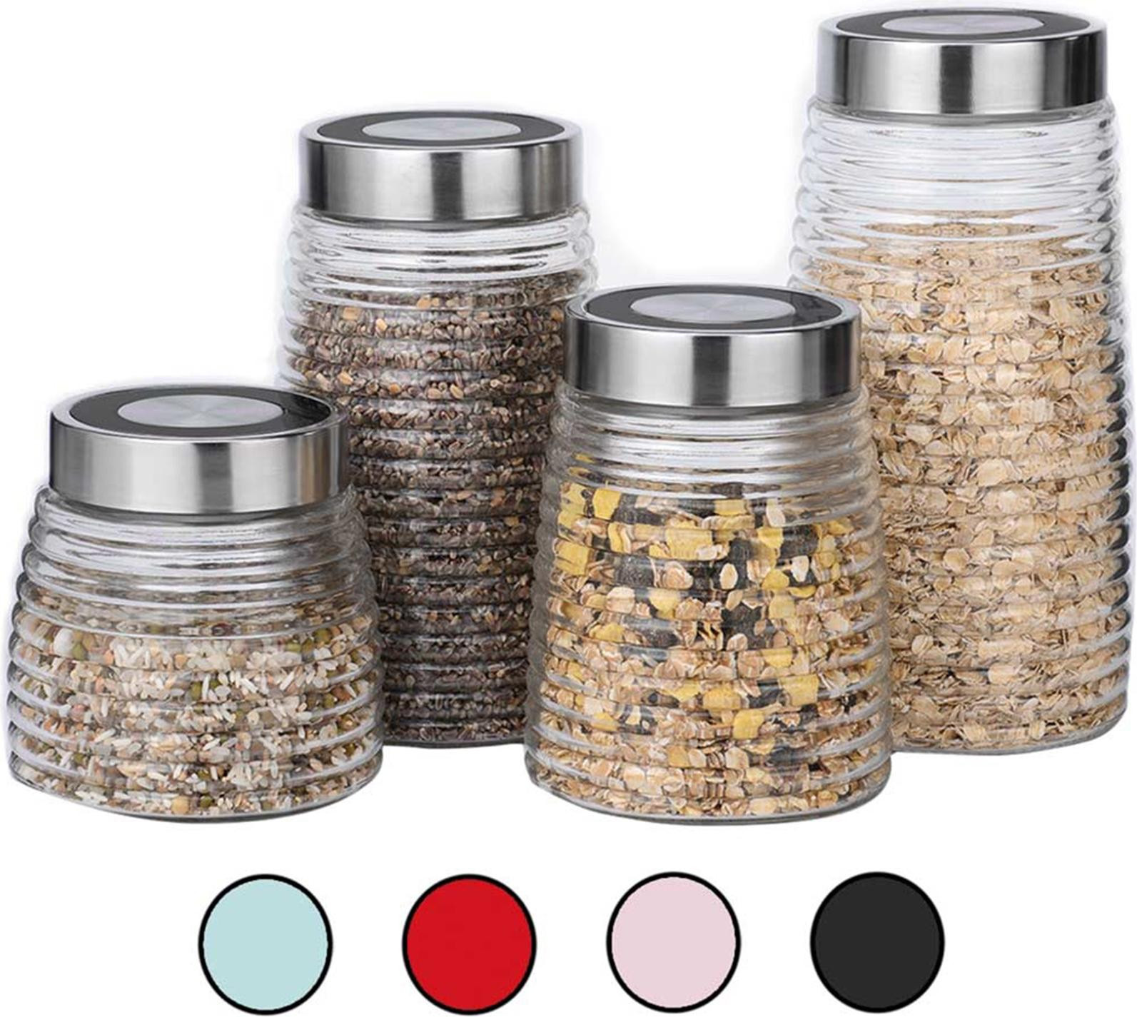 Set van 4 voorraadpotten van Michelino