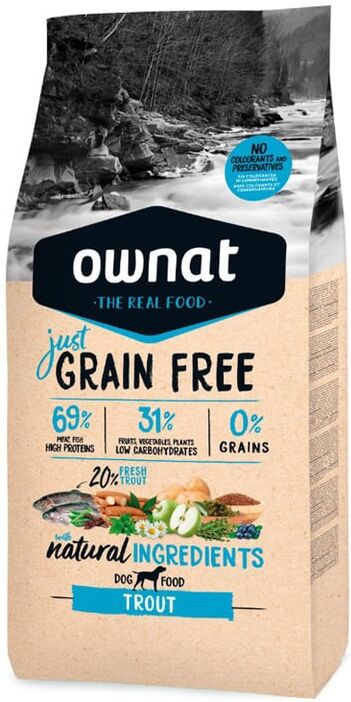 Ownat Just Canine Adult Grain Free Trucha 14Kg