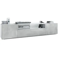 LOWBOARD Mogan Fronten in Beton Oxid Optik