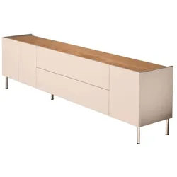Wohnconcept TV-Lowboard Matrixx Lack Cashmere