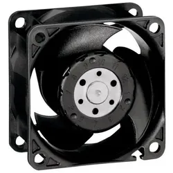 Papst DC-Axiallüfter 12VDC 60x60x25mm (60 mm, 1x), PC Lüfter, Schwarz
