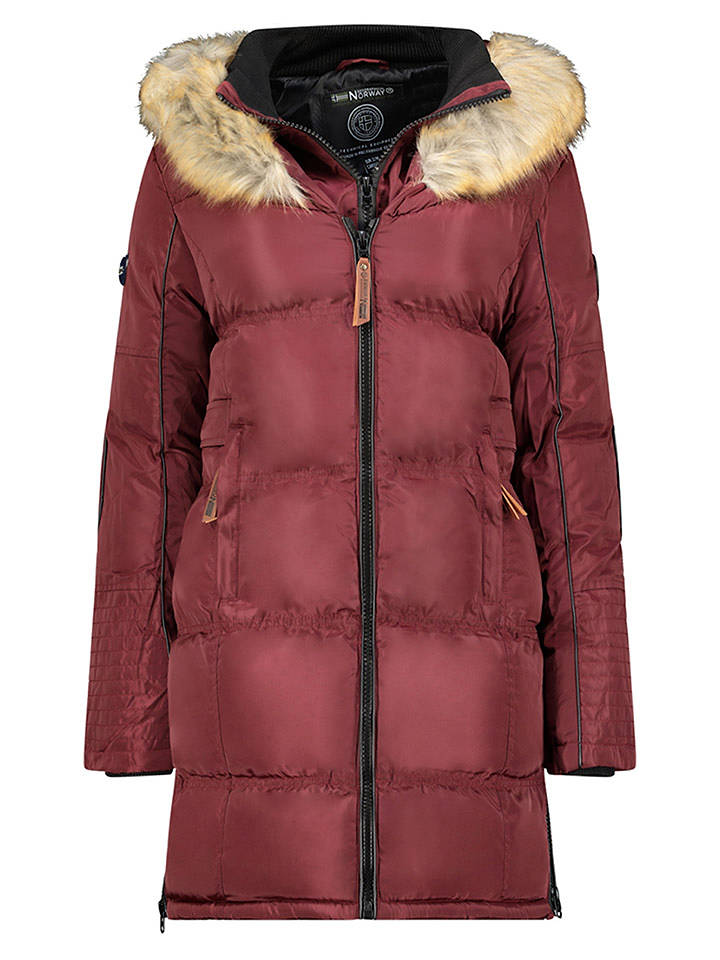 Geographical Norway Steppmantel "Beautiful" in Bordeaux - XL