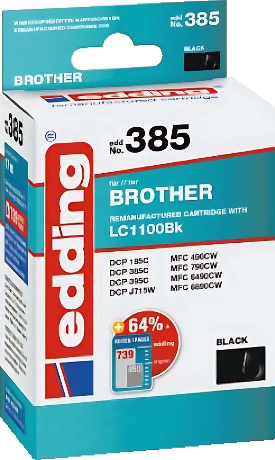 Edding Ti.er.brother LC-1100bk inktcartridge