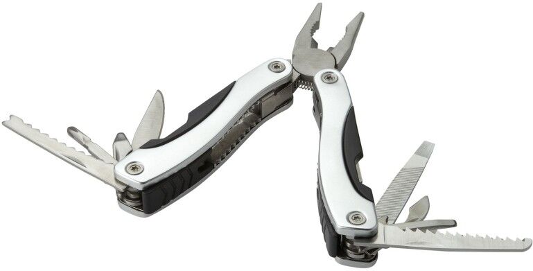 Outil multifonctions personnalisé 11 fonctions en aluminium Casper Argent