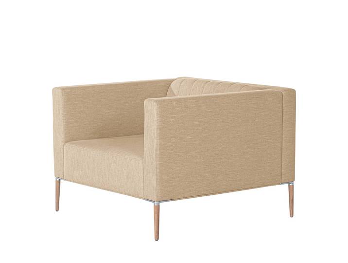 Fauteuil Luparo I Marron/Beige Tissu Meara 97 x 70 x 96cm