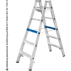 Iller Stufenstehleiter Alu Ergo Plus mit 2x7 Stufen 3,33m AH